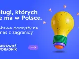 Usługi, których nie ma w Polsce. Odkryj ciekawe pomysły na biznes z zagranicy i sprawdź poradnik. Żółta żarówka symbolizuje innowację.