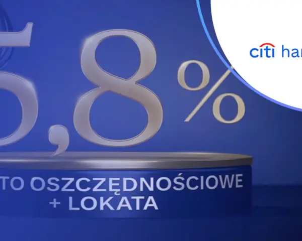 5,8% oprocentowania na koncie oszczędnościowym z lokatą w Citi Handlowy. Zyskaj na swoich oszczędnościach!