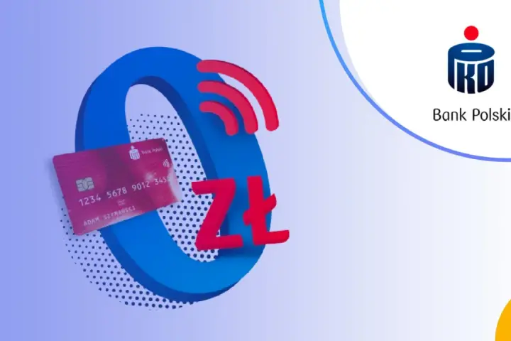 Karta PKO BP i symbol złotówki. Dowiedz się, jak wyłączyć debet na koncie PKO, by lepiej zarządzać finansami.