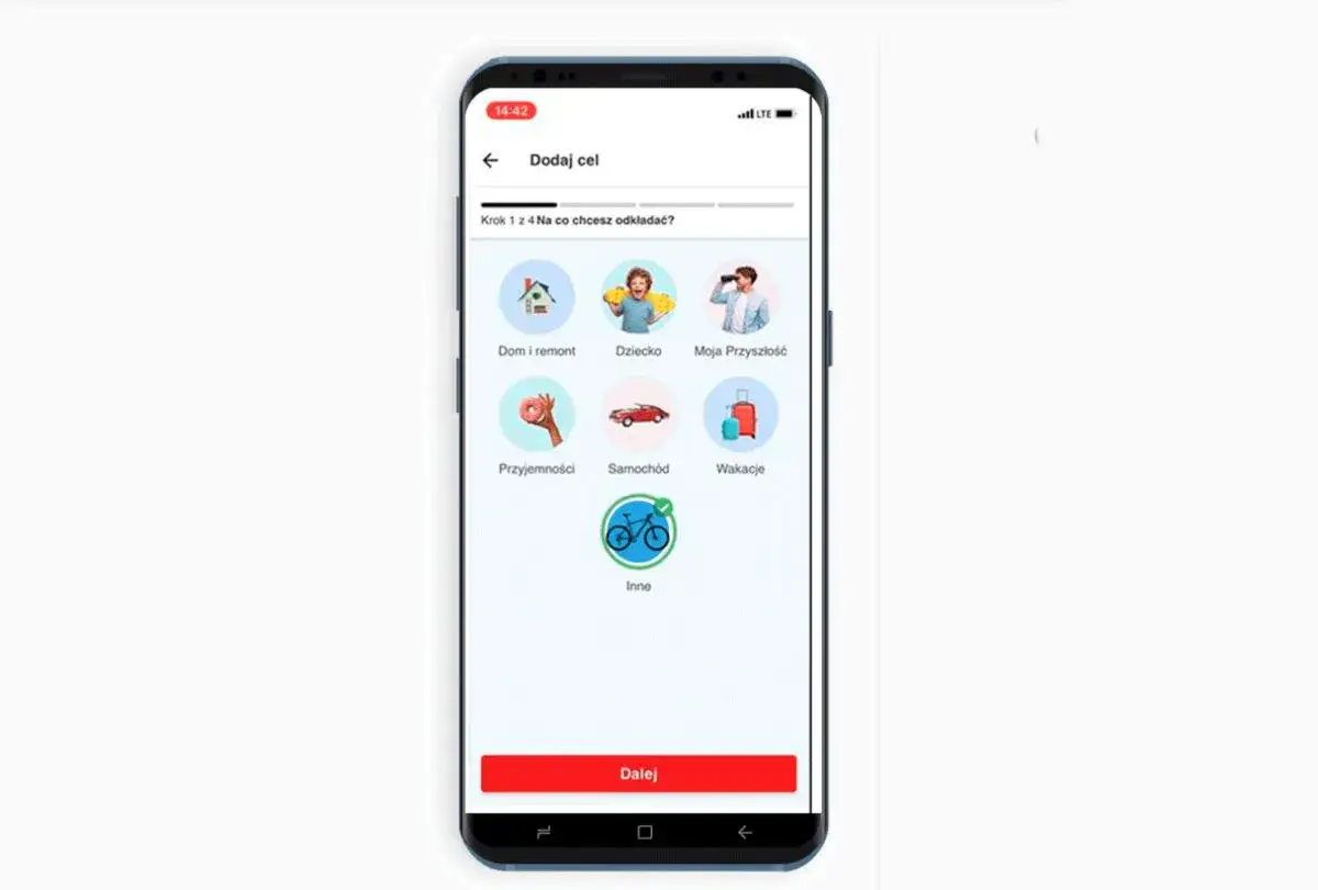 Aplikacja Santander ułatwia automatyczne oszczędzanie na cele: dom, dziecko, przyszłość, przyjemności, samoch&oacute;d, wakacje lub inne.